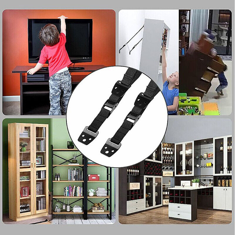 Baby Safety Metal Tv Straps, Dd Furniture Anti-tip Straps Heavy Dutyu~z7
