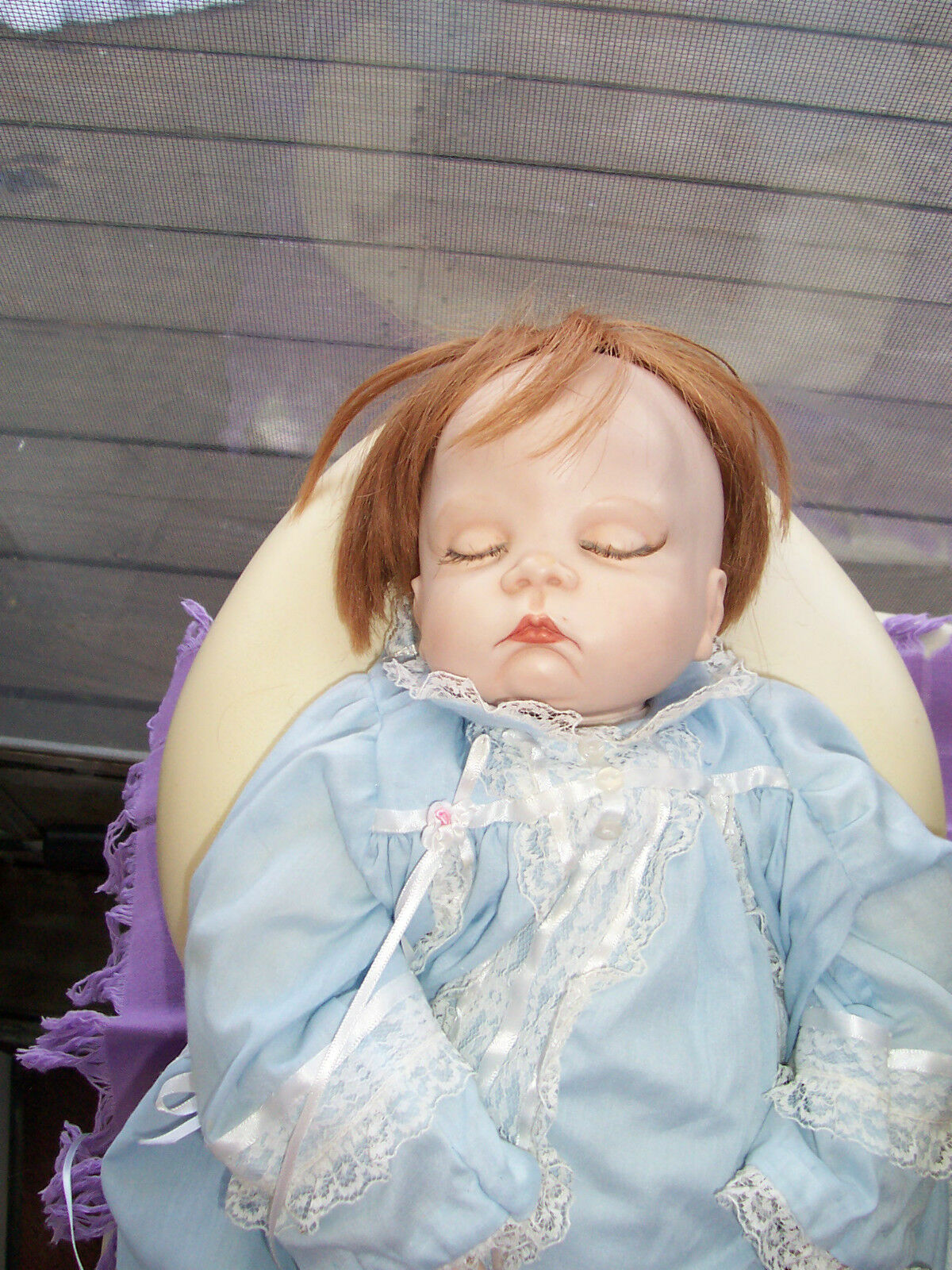 1987 Bette Drake Sleeping Baby Doll,bisque Head,soft Heavy Sand Body