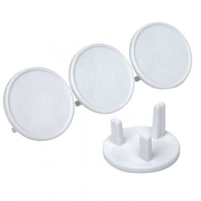 New - Pack Of 20 White Socket Covers - Child Safety Plug Covers - Easy To Fit