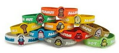 Allermates Children's Allergy Id Wristband/ Medical Alert Bracelet