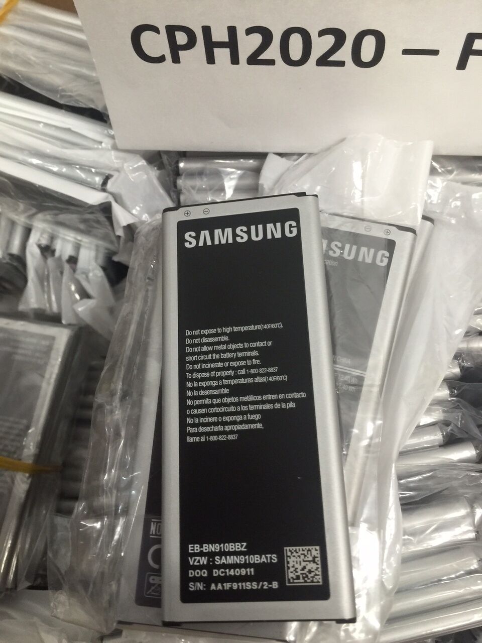 Battery For Samsung Galaxy Note 4 Iv Eb-bn910bbz/u 3220mah At&t Verizon Tmobile