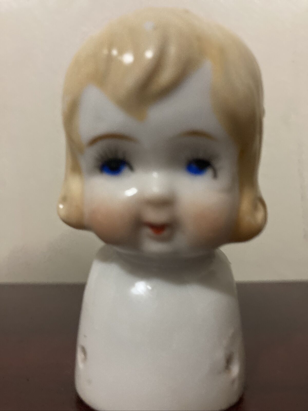 Vintage Antique Bisque Porcelain Doll Girl Bust Head Shoulders Marked Japan