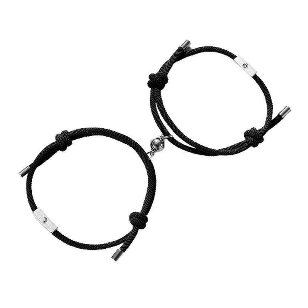 Sun Moon Couple Magnet Attract Each Other Creative Bracelets Personality Y4c8