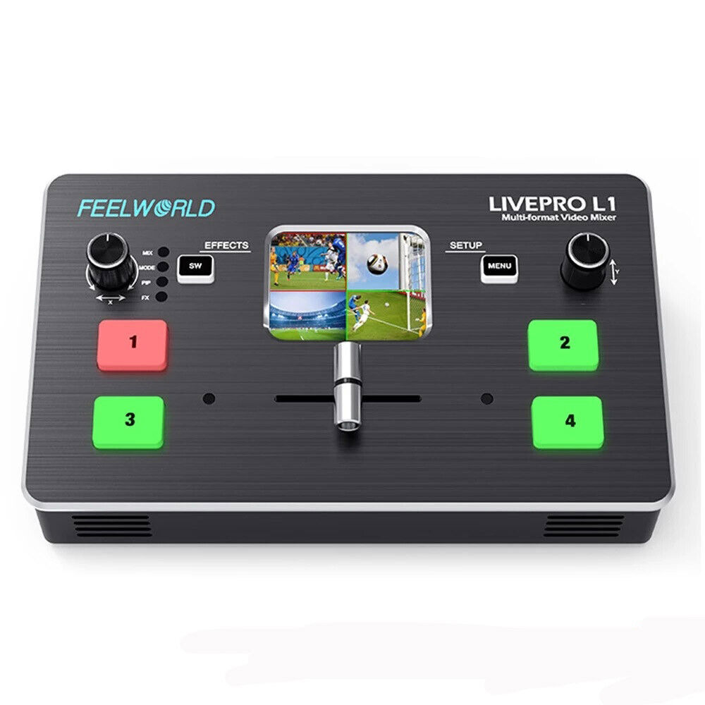 2" Tft Display 1.5a 12v Video Mixer Switcher For Live Streaming Tools