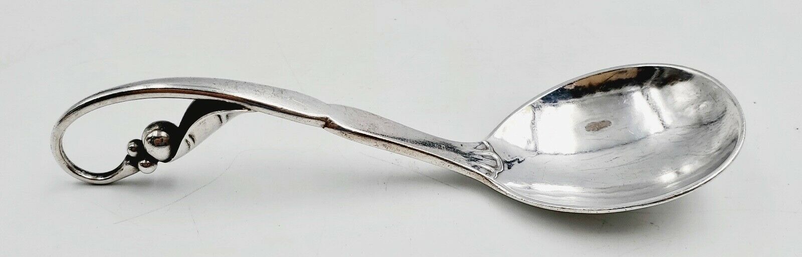 Georg Jensen Sterling Silver Flatware #21 Ornamental Pattern Small Spoon Ladle