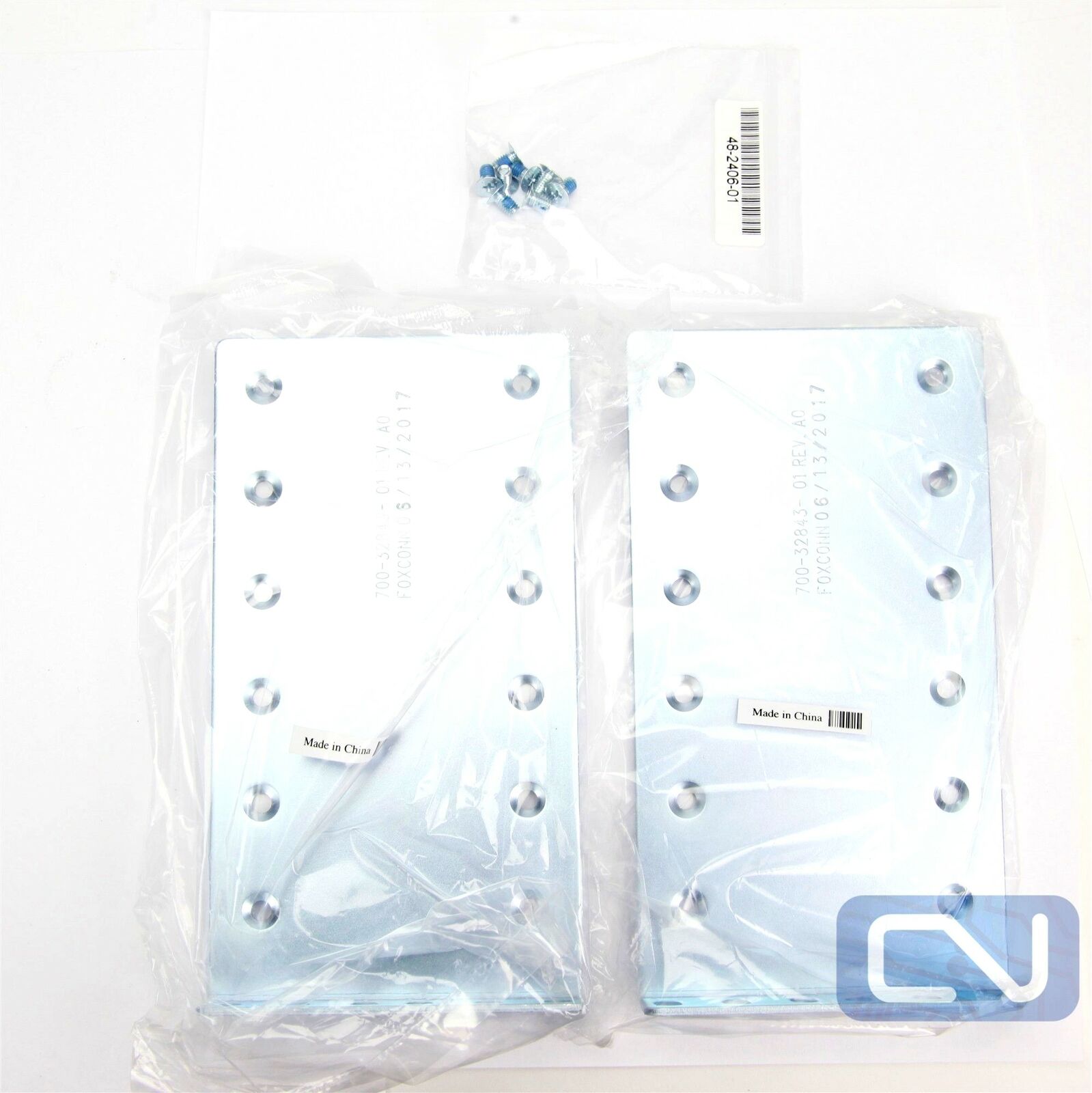 New Foxconn Pair 2u Rack Mount Bracket Ears 700-32843-01 Kit With Screws